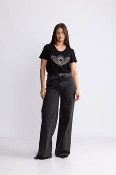 Gethi O-Ss Glam Tee - Black