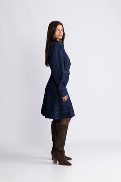 Adna Alena Shirt - Dark Blue Wash