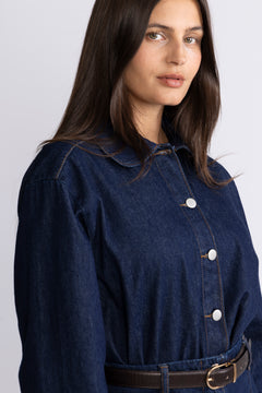 Adna Alena Shirt - Dark Blue Wash