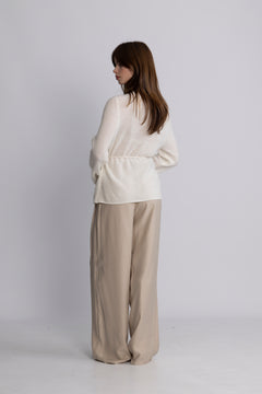 Miabelle Hope Wrap Cardigan - Egret