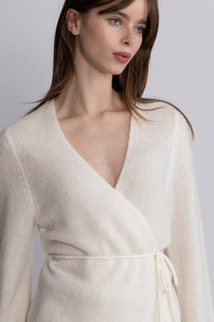 Miabelle Hope Wrap Cardigan - Egret
