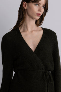 Miabelle Hope Wrap Cardigan - Rosin Melange