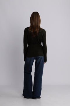 Miabelle Hope Wrap Cardigan - Rosin Melange