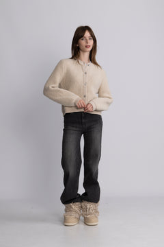 Nerida Knit Jacket - Oatmeal