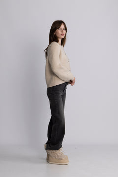 Nerida Knit Jacket - Oatmeal