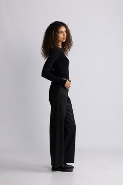 Dara Coated Pant - Black
