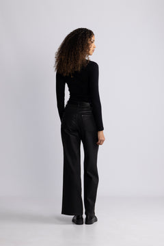 Dara Coated Pant - Black