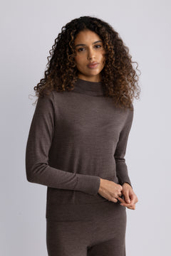 Thea Hanni Ls Knit T-Neck - Delicioso