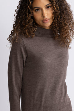 Thea Hanni Ls Knit T-Neck - Delicioso