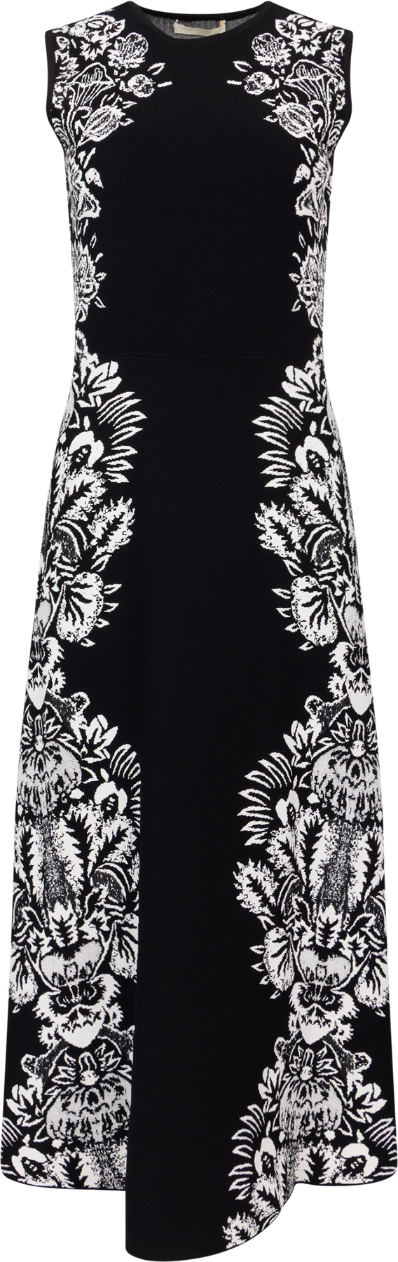 Liana Jacquard SL Midiklänning - Noir