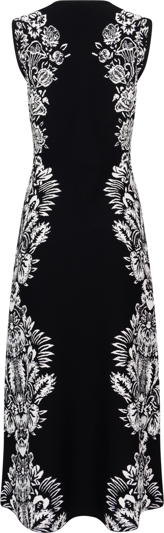 Liana Jacquard SL Midiklänning - Noir