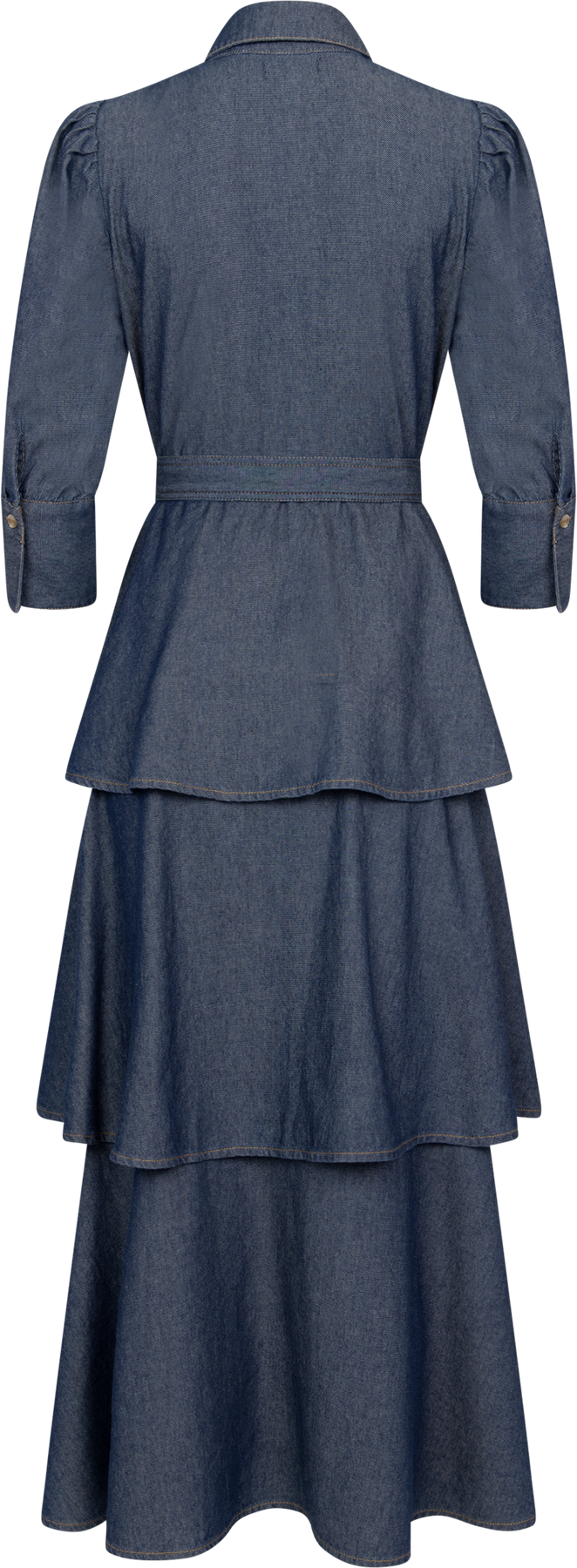 byTiMo Denim Shirt Dress - Mörkblå