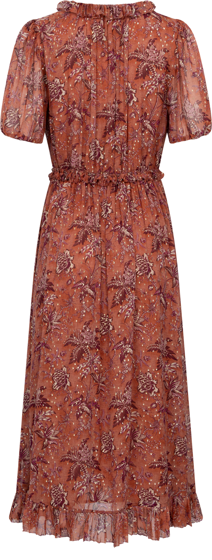Rosamunde Puff Sleeve Dress - Oleander