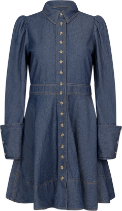 Denim Mini Dress - Dark Blue