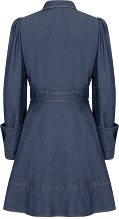 Denim Mini Dress - Dark Blue