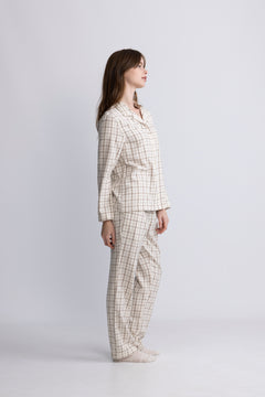 Flannel Pajama Set Gift Box - Cream