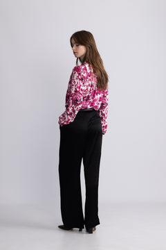 Flower Blouse - Sangria Sunset