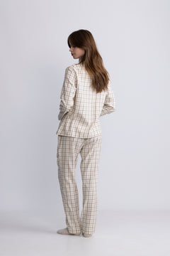 Flannel Pajama Set Gift Box - Cream