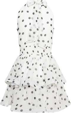 Idun Polka Dot Dress - White/Black