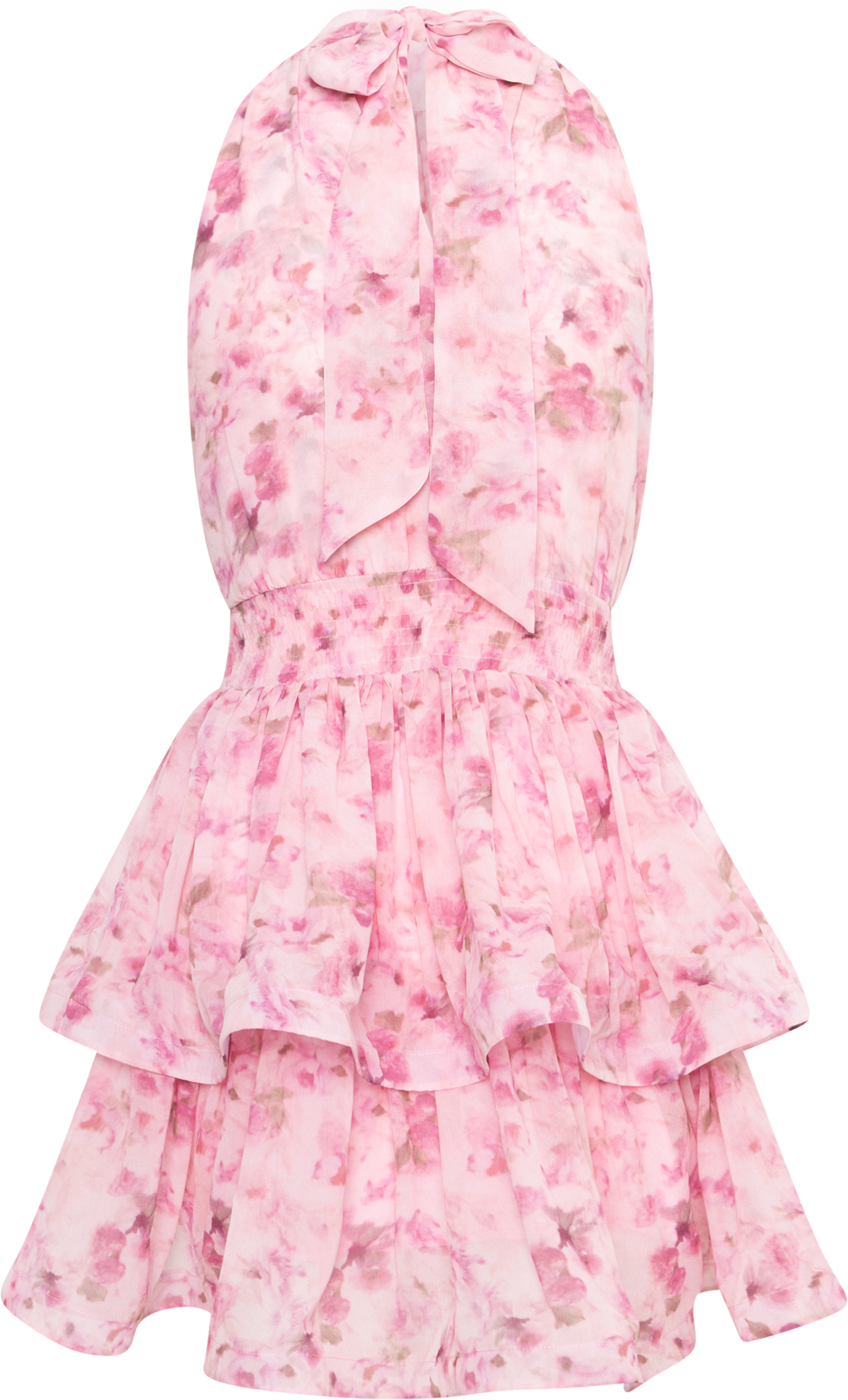 Idun Wave Dress - Pink Floral
