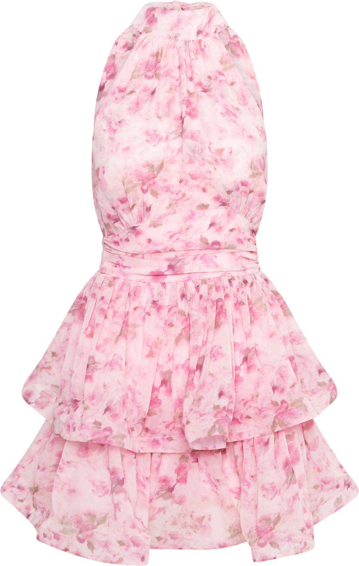 Idun Wave Dress - Pink Floral