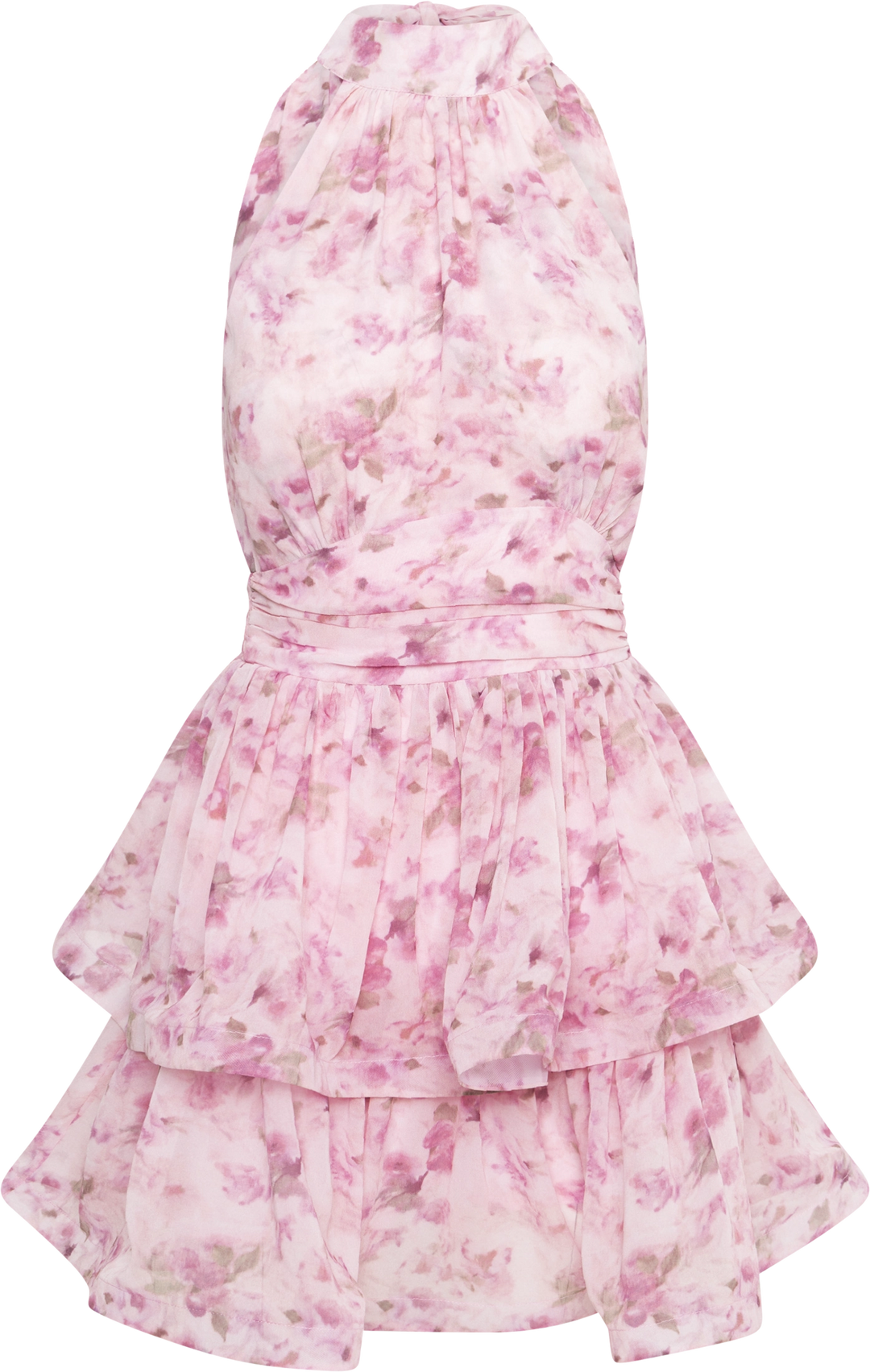 Idun Wave Dress - Pink Floral