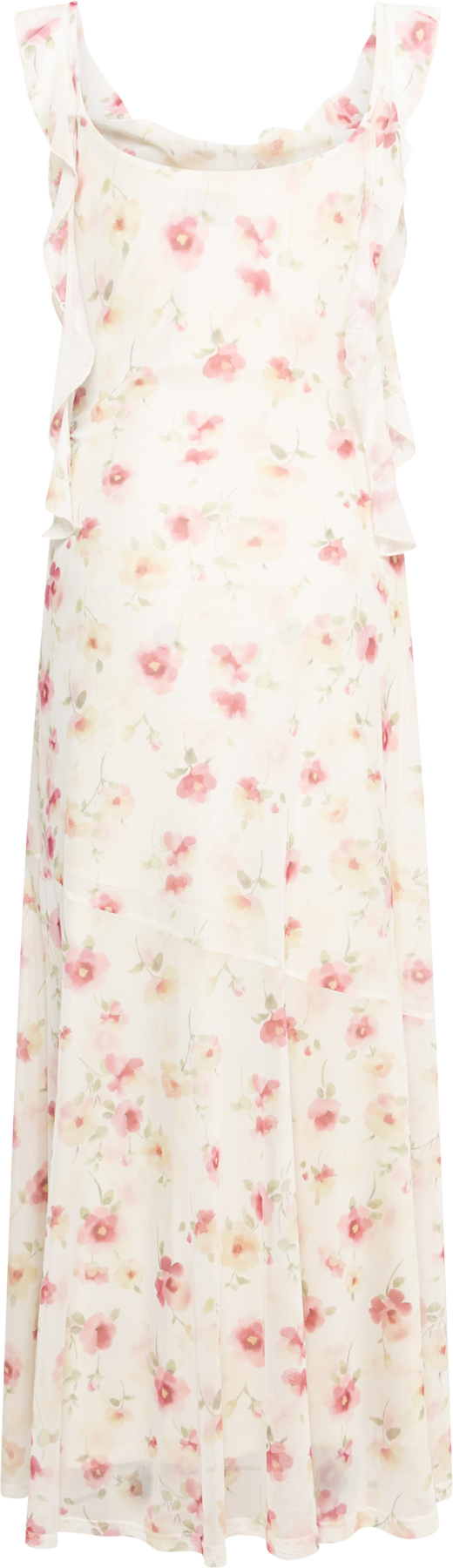 Cecilia Slip Maxiklänning - Rosa Blommig
