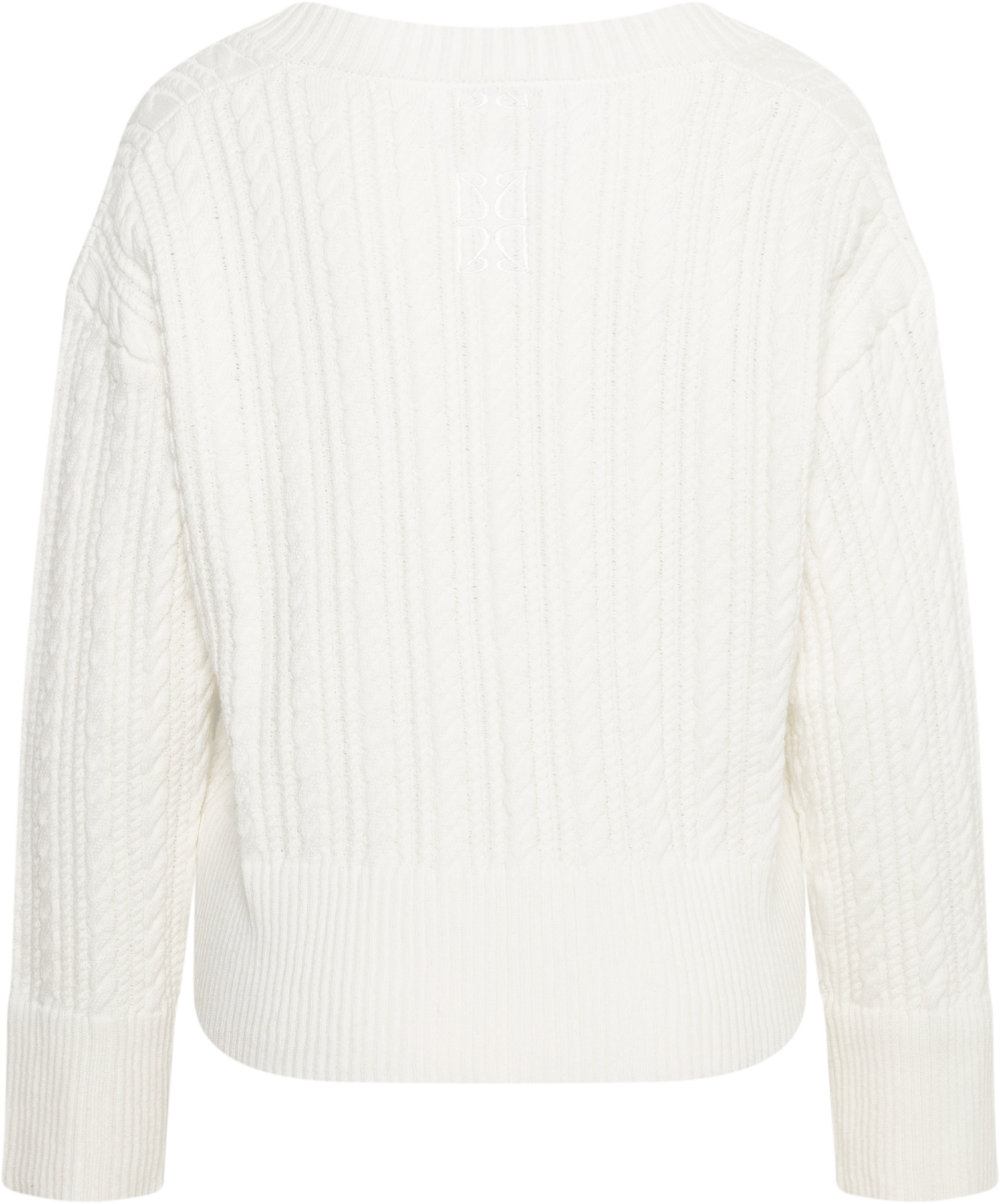 Catherine Cotton Cable Sweater - Cream