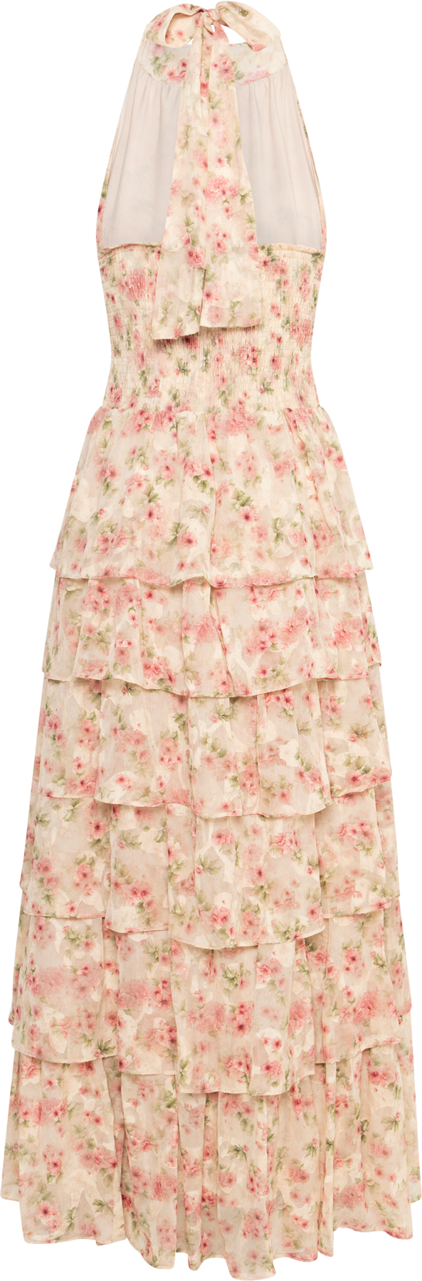 Ingalu Dreamy Floral Dress - Rosa/Beige