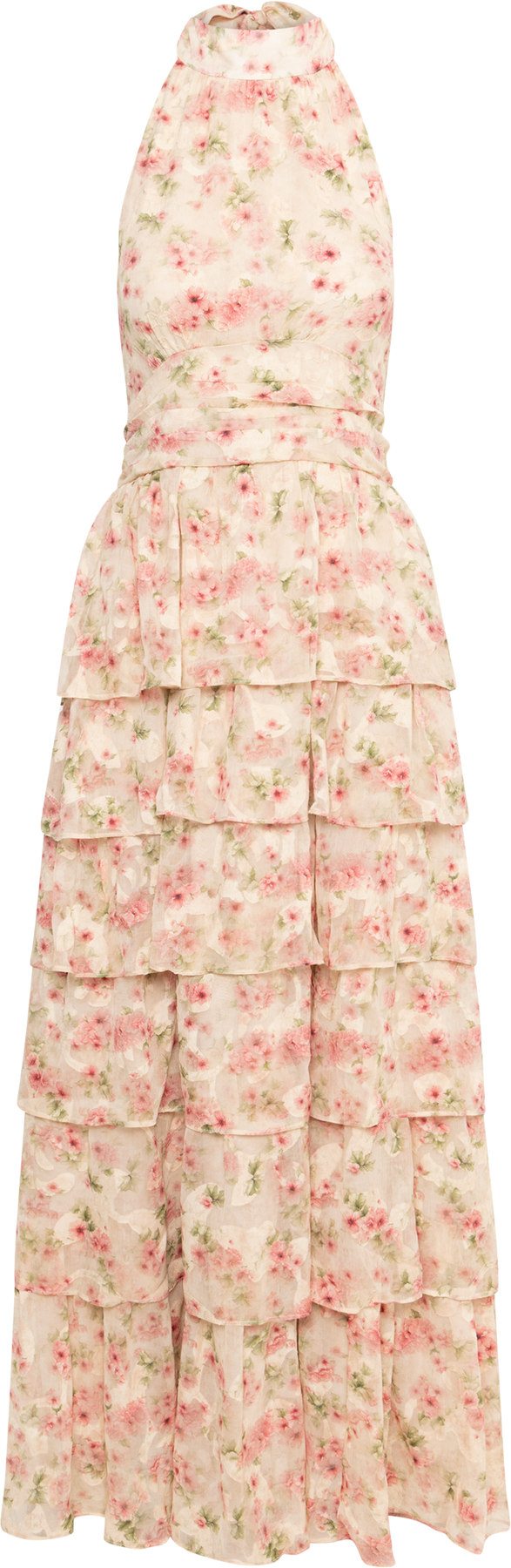 Ingalu Dreamy Floral Dress - Rosa/Beige