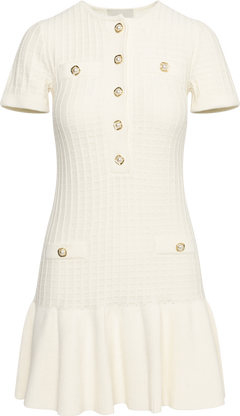 Gerdalil Cotton Knit Dress - Creme