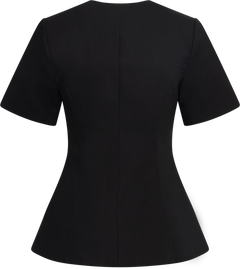 Elida Linen Blazer - Black