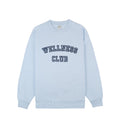 Wellness Club Flocked Crewneck - Ciel