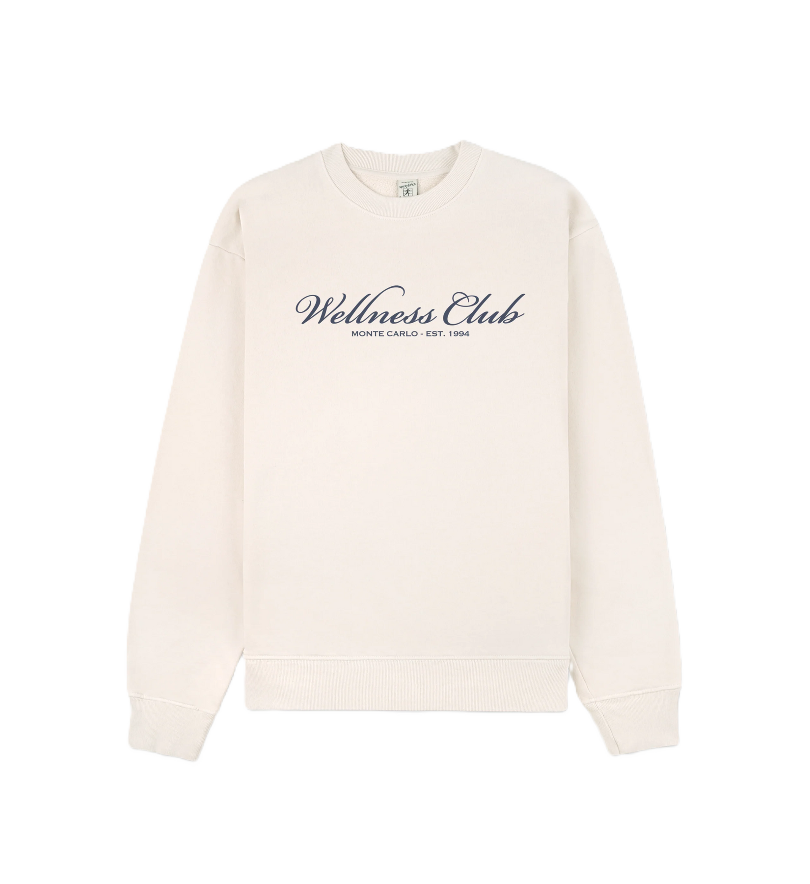 Wellness Club MC Broderad Sweatshirt - Cream