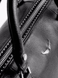 Zadig & Voltaire Sunny Medium Grained Leather + - Noir