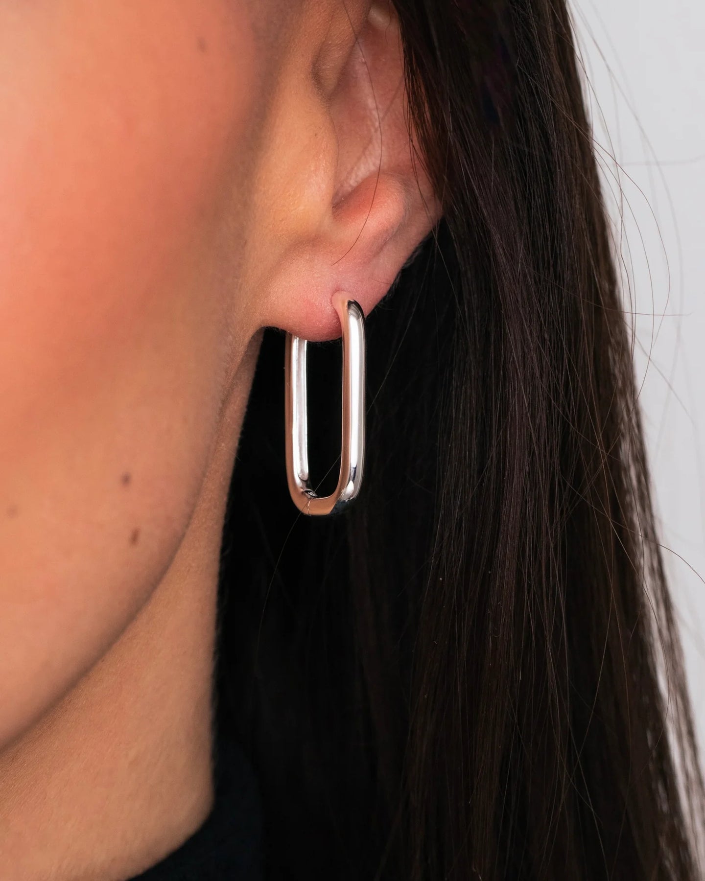 Edge Hoops - Silver