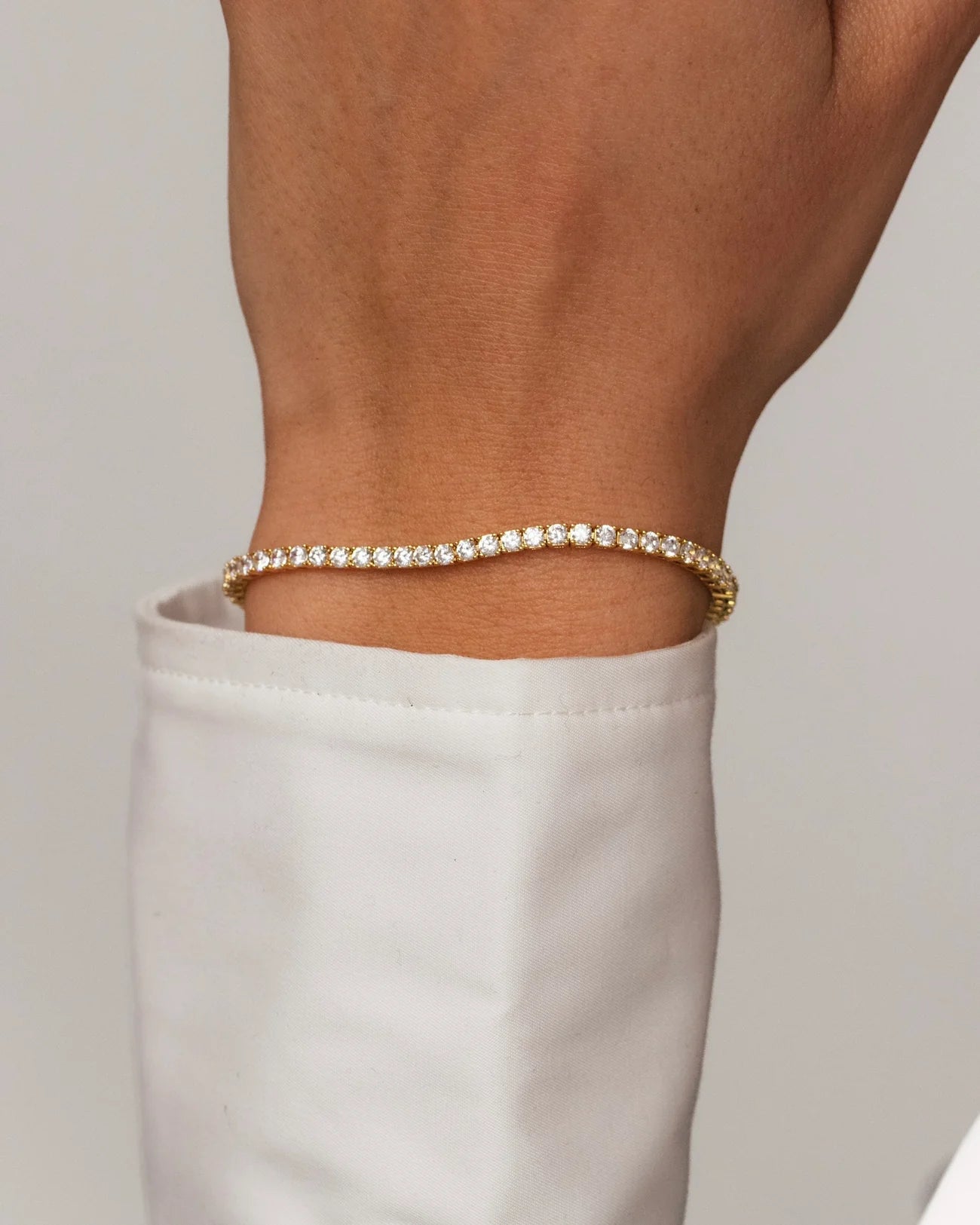 Tennisarmband - Guld