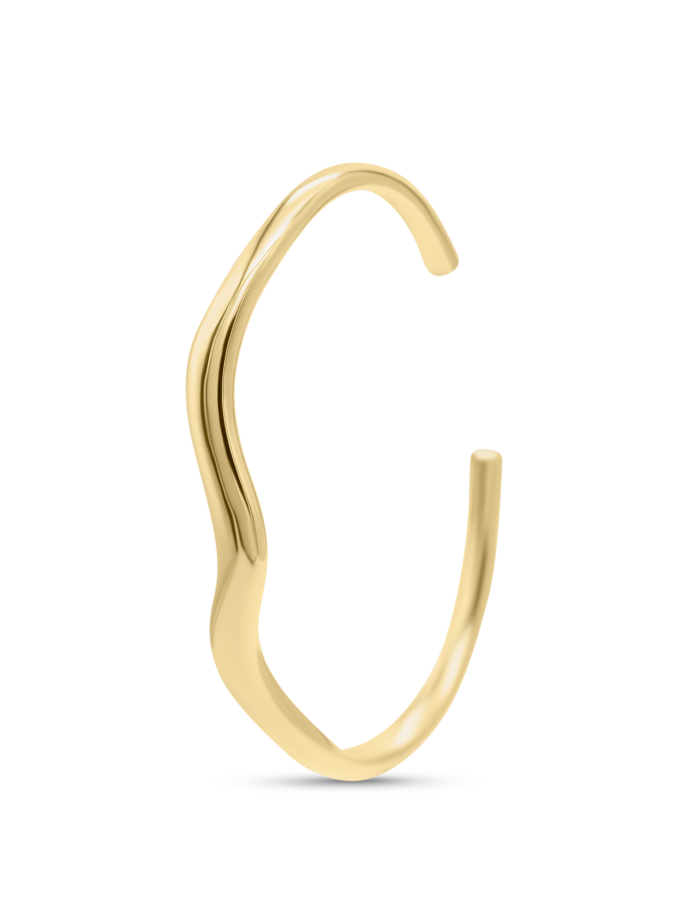 Wavy Bangle - Guld