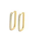 Diamond Edge Hoops - Guld