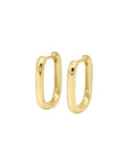 Petite Edge Hoops - Guld