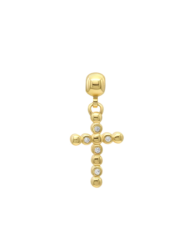 Cross Charm - Guld