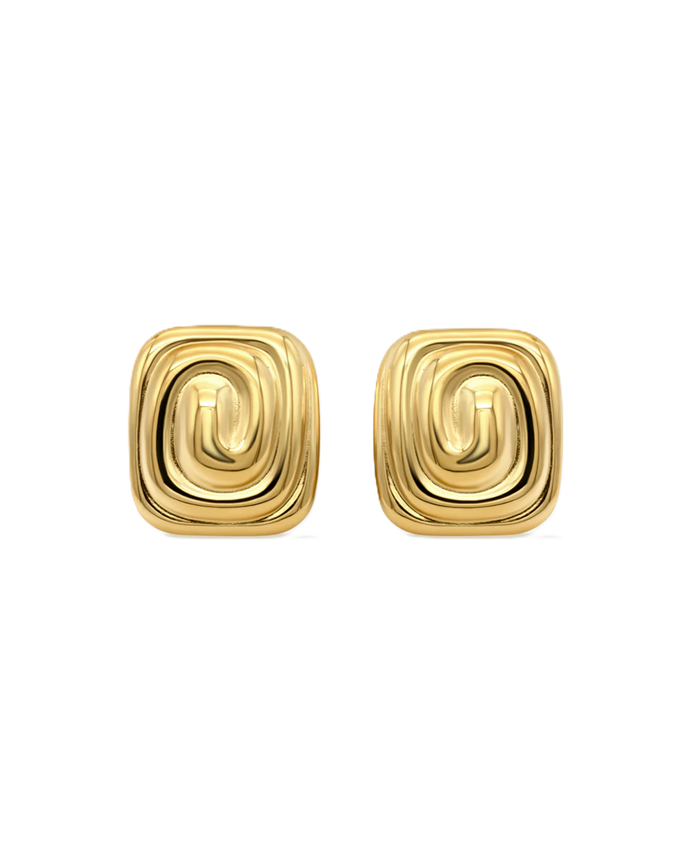 Sculpt Earrings - Gold