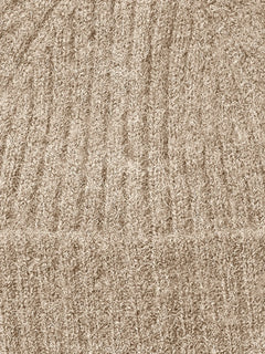 Lulu Wool Blend Knit Beanie - Birch Melange