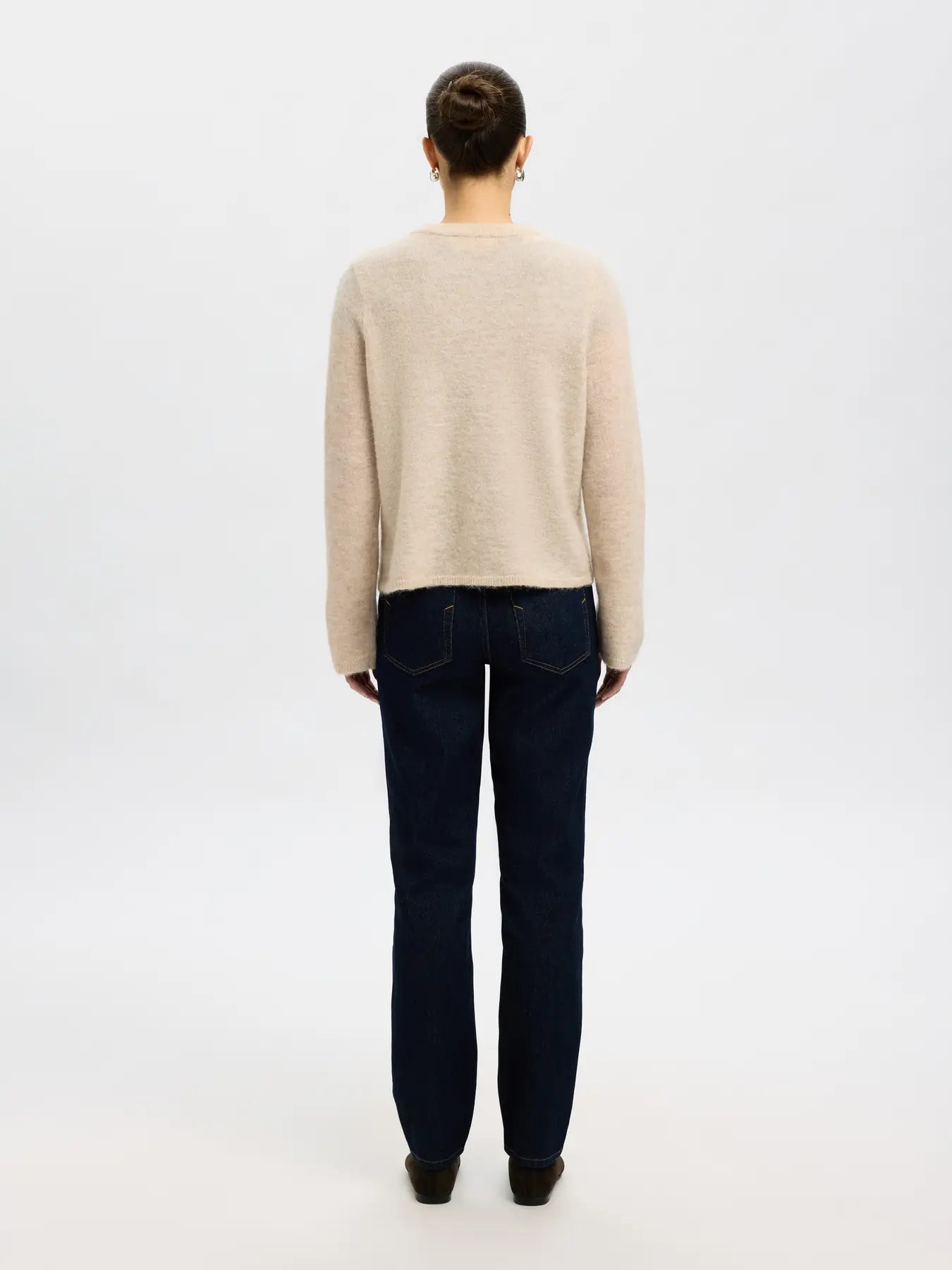 Selected Femme Lulu New LS Kofta - Birch Melange