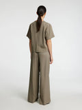 Natuk 2/4 Boxy Tie Top B - Vetiver