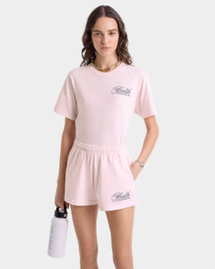 Health Script T-Shirt - Pink Dolphin