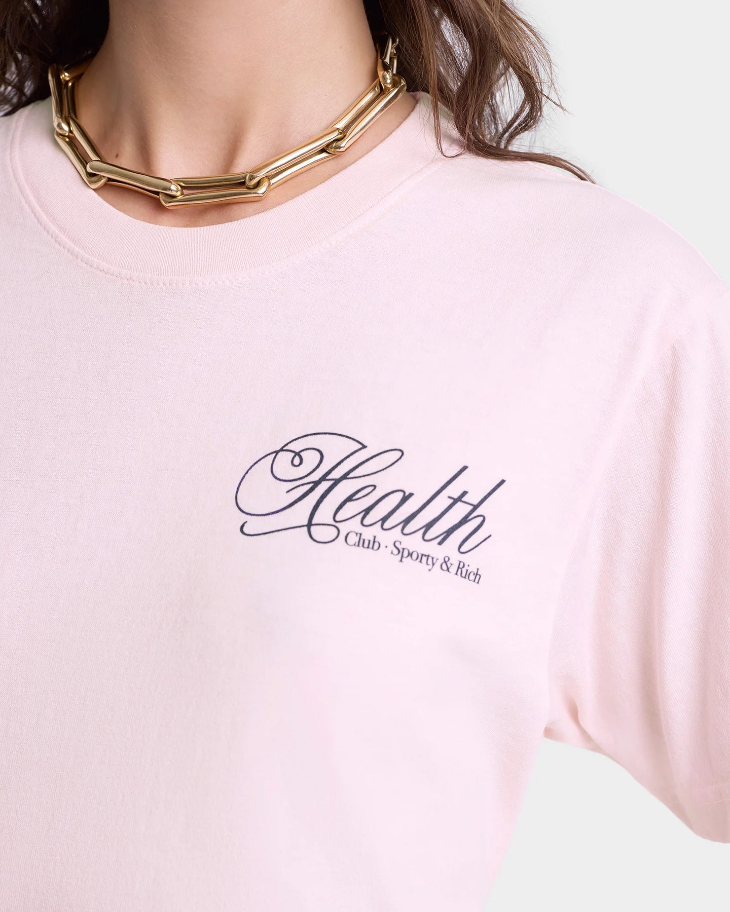 Health Script T-Shirt - Pink Dolphin