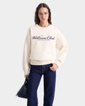 Wellness Club MC Broderad Sweatshirt - Cream