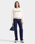 Wellness Club MC Broderad Sweatshirt - Cream