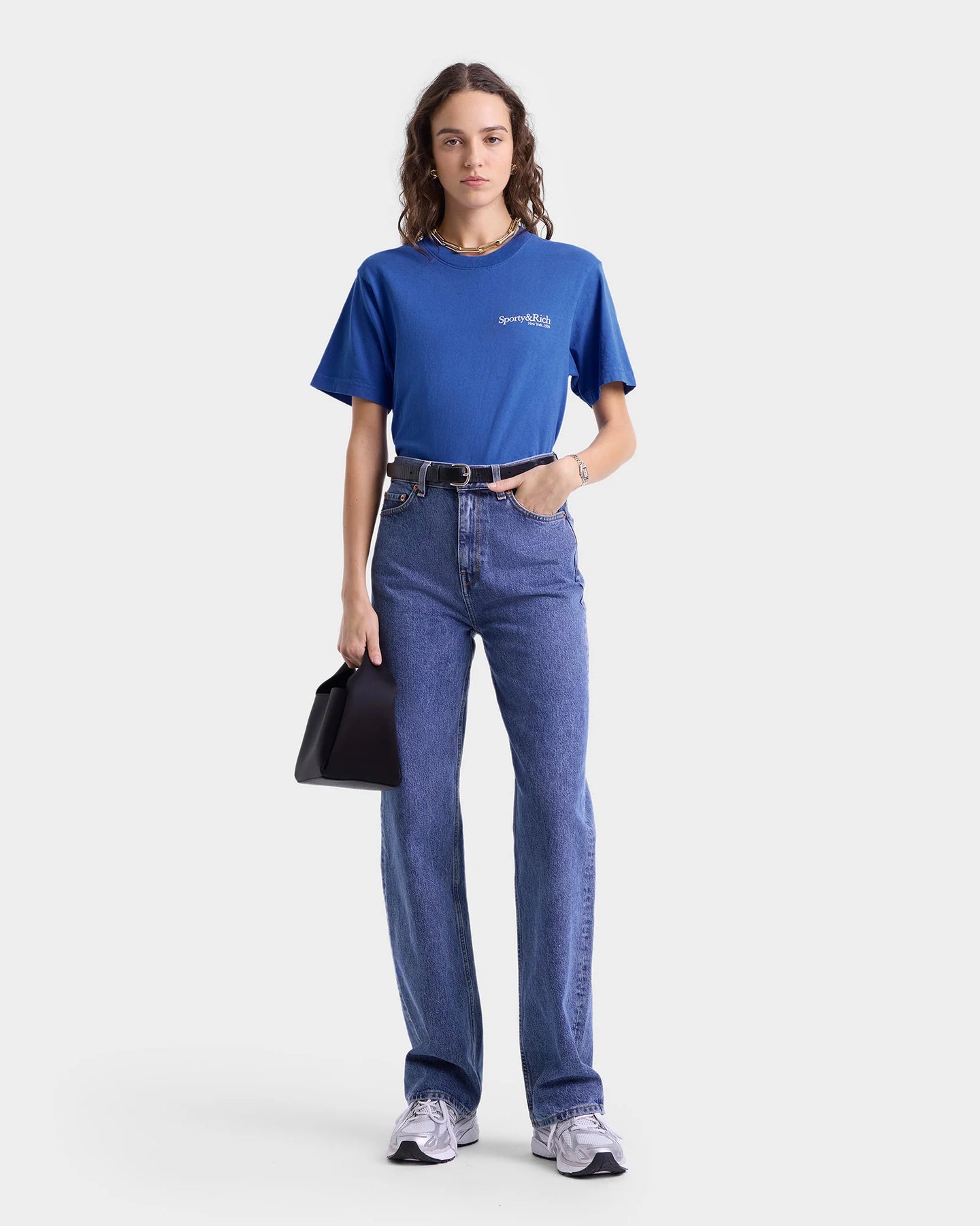 Health Is Wealth T-Shirt - Paris Blue